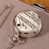 2pcs/set, Retro Fashion Men's Pocket Watch ‘To My GROOMSMAN’ Necklace Pendant Quartz Pocket Watch, Ideal Choice for Gifts To Men.
