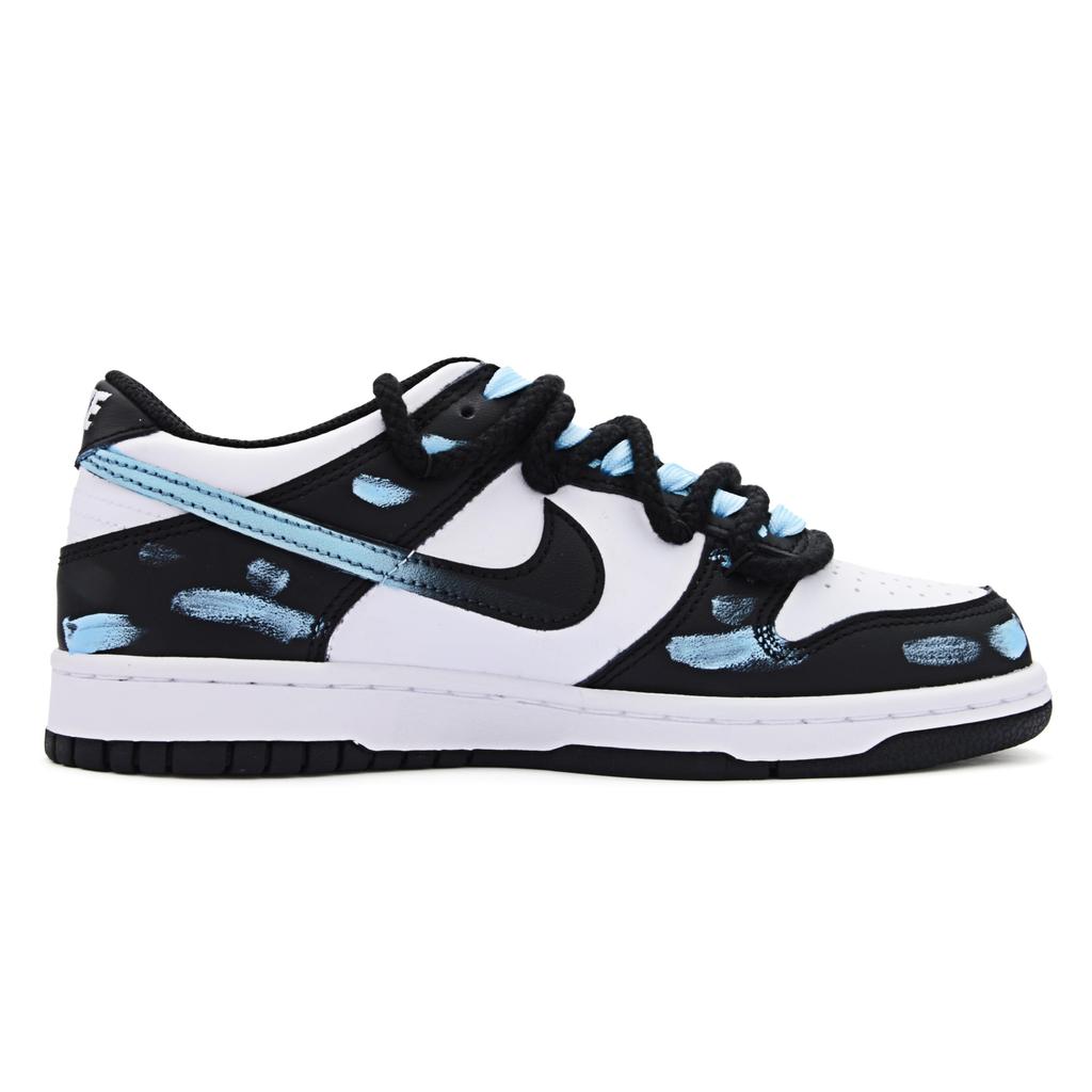 Nike Dunk Abrasion Resistant Breathable Abrasion Resistant Breathable Low top Skateboard Shoes Unisex Black Blue DD1391-100(Team1461-SBOX)
