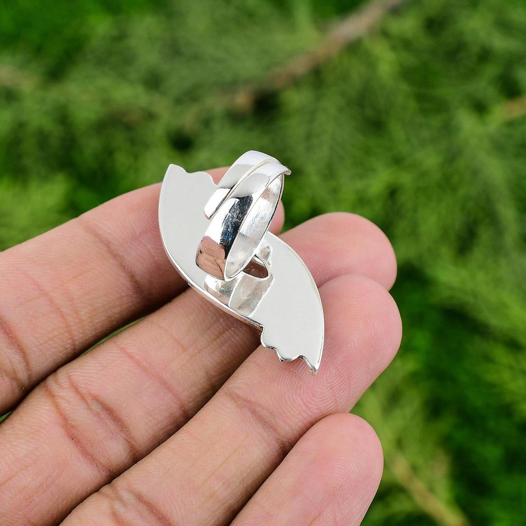 Кольцо-обещание из стерлингового серебра 925 пробы с натуральным золотистым рутилом и мультикамнем в форме цветка в безеле