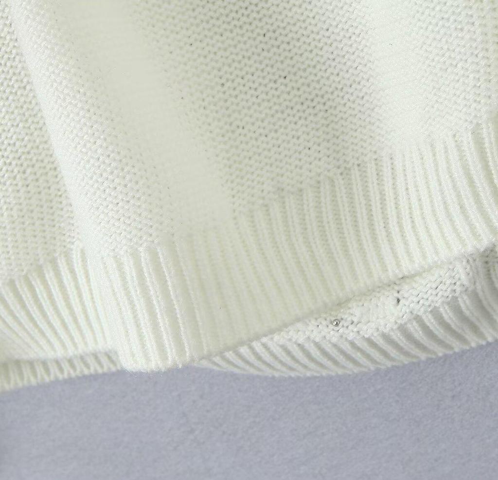 2024 Autumn Women's European & American Style Beaded Round Neck Sweater: Versatile, Fashionable & Casual