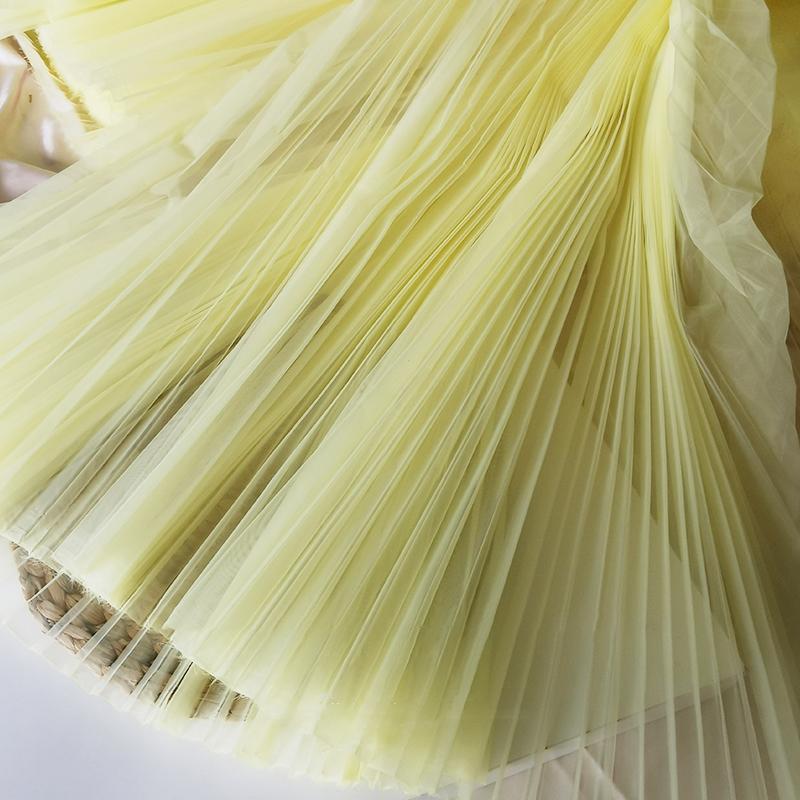 100x150 см белая/синяя/красная/розовая плиссированная марлевая жесткая сетчатая ткань/модная марлевая моделирующая ткань DIY материалы/дизайнерская ткань для одежды