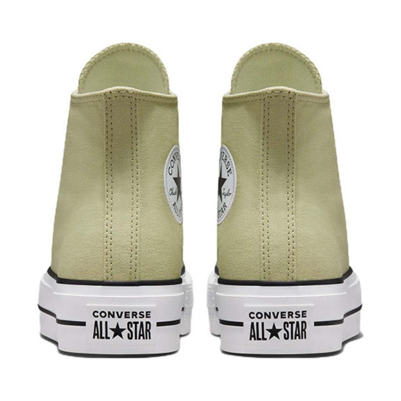 Converse Chuck Taylor All Star Lift Trend Легкие Износостойкие Высокие Эспадрильи Женские Зеленые и Белые