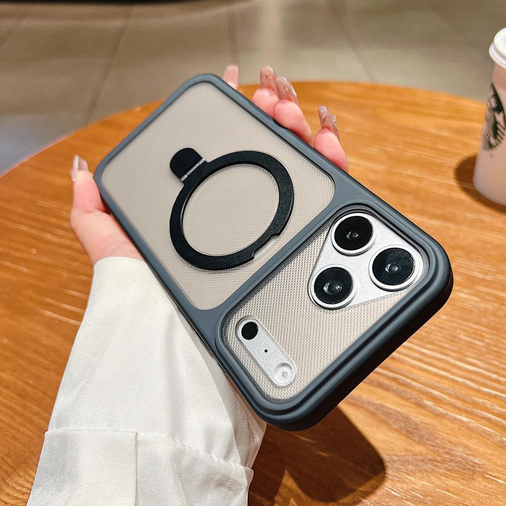 Phantom Magnetic Stand Holder for iPhone 17 Pro Max with Large Window Protective Case