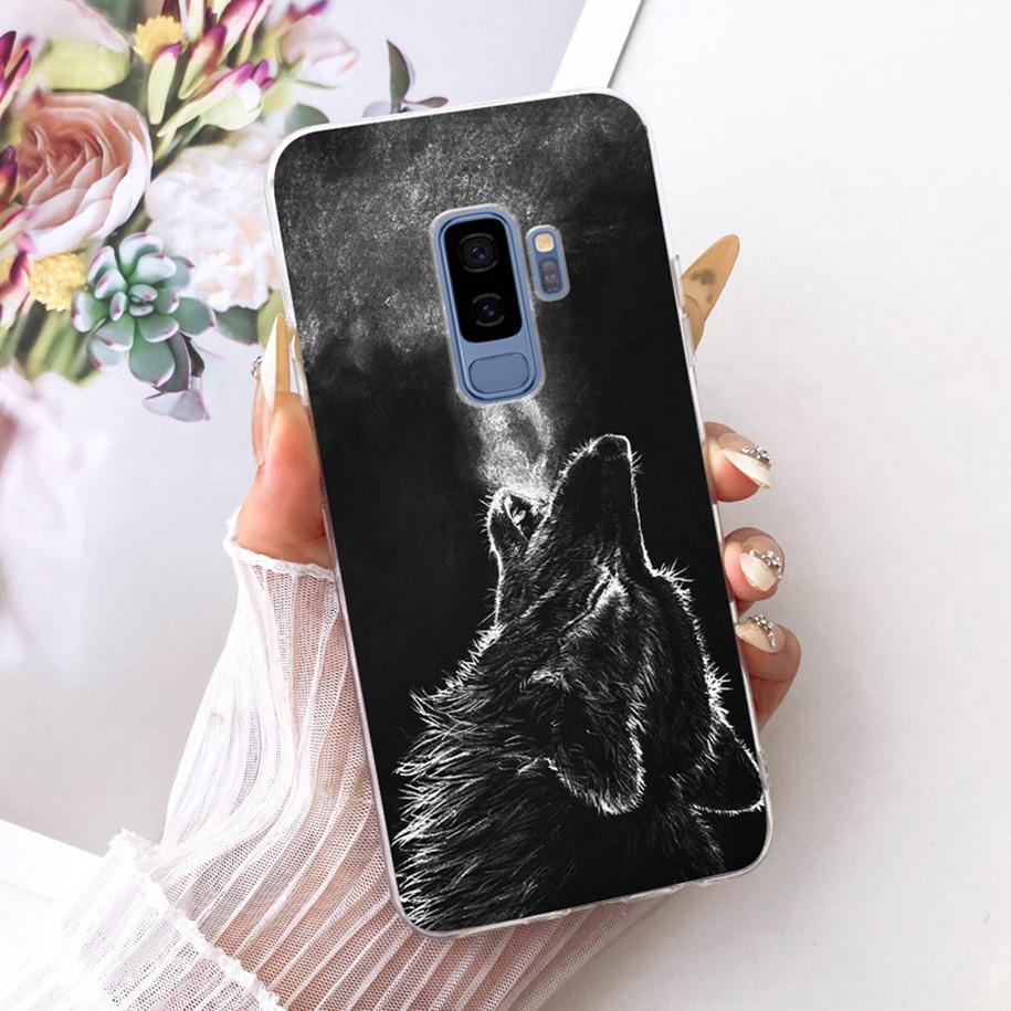 For Samsung Galaxy S9 S9+ Case SM-G960F SM-G965F Cover Fashion Dragon Lion Cartoon Soft Silicone Bumper on Samsung S9 Plus Shell