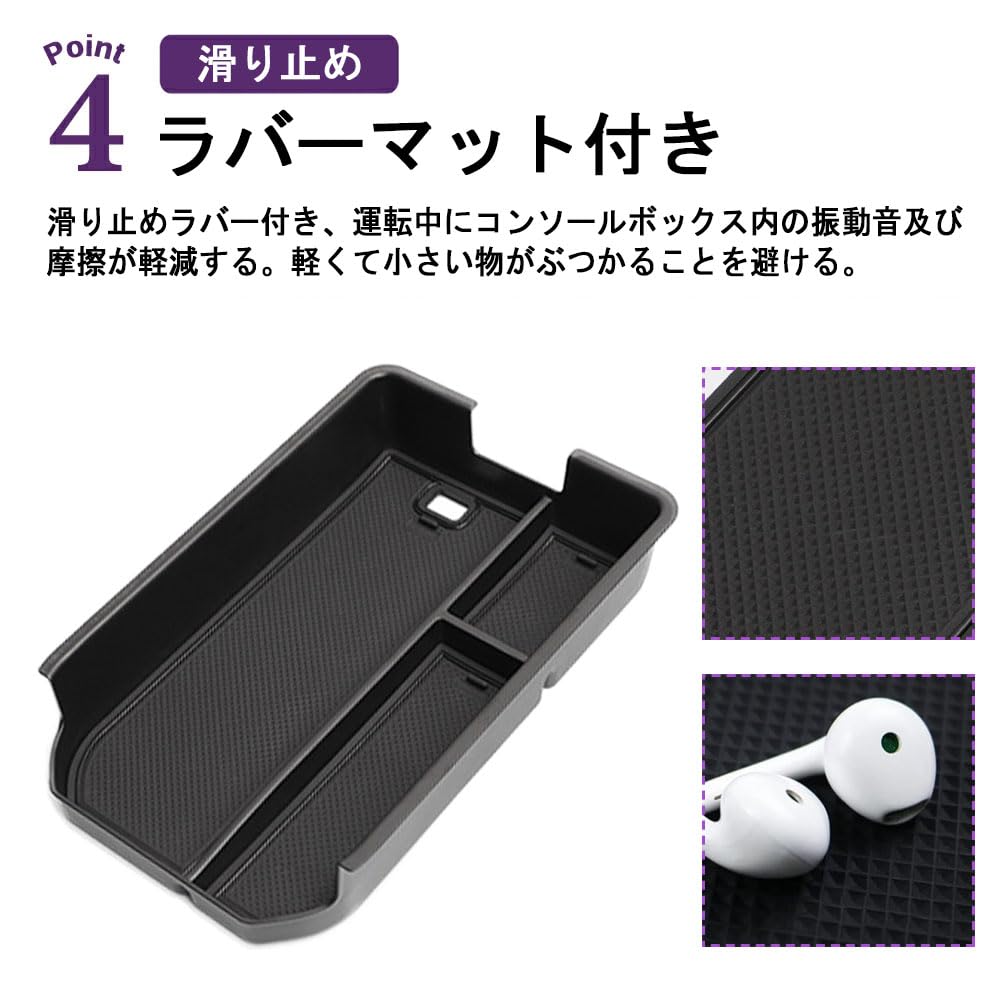 SAWAKAKI Toyota New Land Cruiser 250 Series Exclusive Console Tray Console Box Center Console Box Tray Storage Box Design Interior Parts Anti-Slip