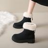 Модные женские зимние ботинки AJGS Zapatos De Mujer, новые утолщенные теплые ботинки до середины голени большого размера с увеличенным каблуком для женщин