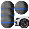 Flag Wheel Center Cover 4pcs Hub Rim Car Wheel Center Aluminum Alloy Cover Wheel