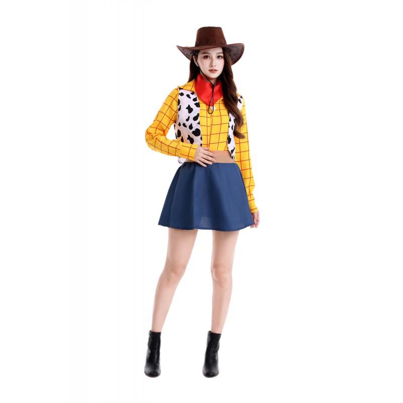 Halloween Costume Toy Story Woody Jessie Cosplay Outfit Kids Adults Role Play