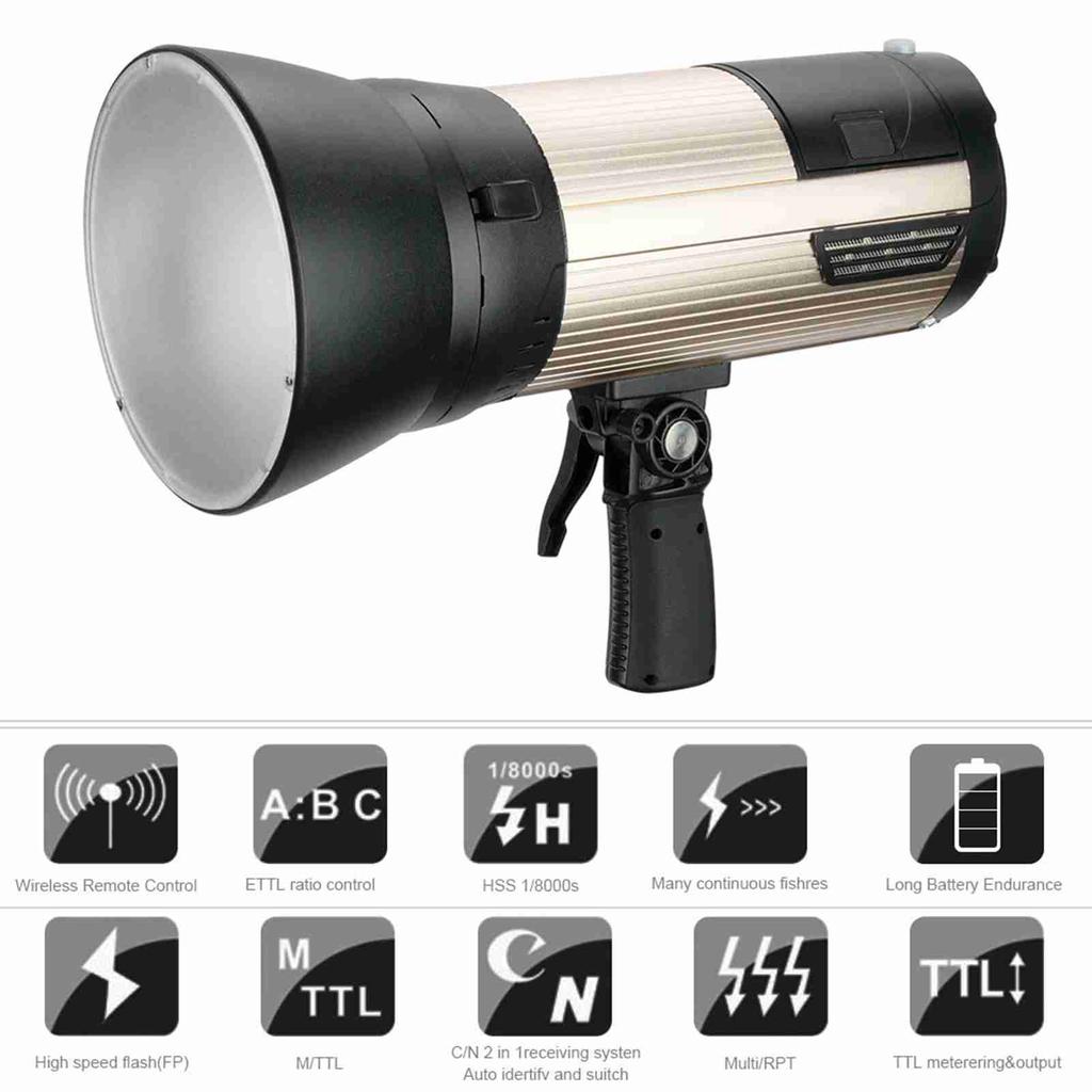 NiceFoto N6 600 Вт 5500K GN89 HSS 1/8000 с 2,4 ГГц Бесплатная беспроводная вспышка-стробоскоп Портативный Speedlite