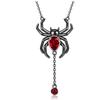 Halloween Spider Pendant Necklace Gothic Fashion Jewelry Gift for Women
