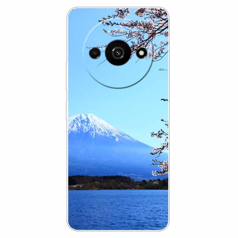 Clear Silicone Cover For Xiaomi Poco C61 Case Owl Lion TPU Printed Cover for Xiaomi Poco C61 C 61 Cases Luxury PocoC61 Phone Bag