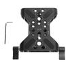 15mm Rail Camera Base Plate Professional Double Hole Pipe Quick Release Plate Camera Mounting