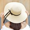 Women Straw Hat Wide Brim Lace-up Lightweight Quick-Drying Hat Hiking Sun Protection Hat Walking Neck
