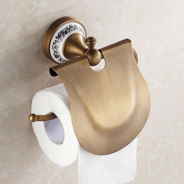 Bathroom Accessories Bath Hardware Set Antique Color Toilet Paper Holder Towel Rack Tissue Holder Cup Holder Robe Hook HJ-1800F