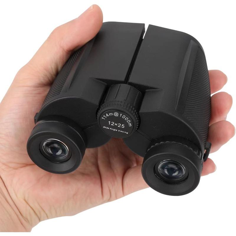 Компактный бинокль 12×25 для наблюдения за птицами, бинокли с простой фокусировкой для детей и взрослых, для любителей наблюдения за птицами и охоты, кемпинговые принадлежности для детей