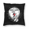 One Tree Hill People Always Leave Square Pillowcase Polyester Linen Velvet Pattern Decorative Throw Pillow Sofa Cushion Cover