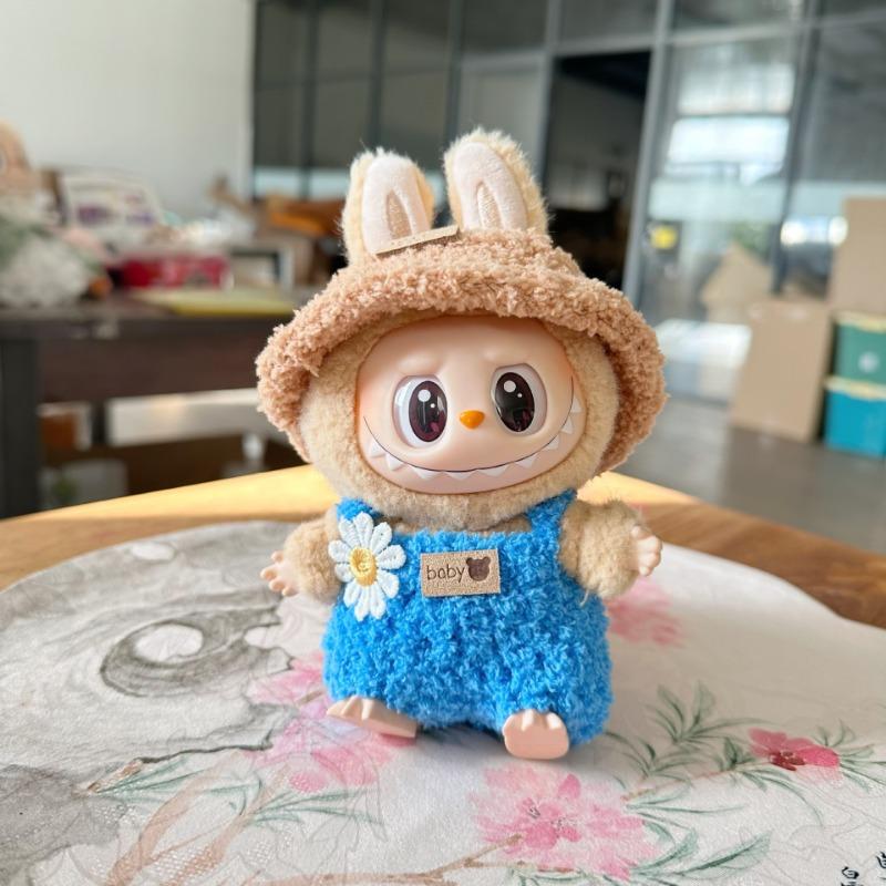 Clothes Only] For Rab Cloth Vinyl Doll Suit For LABUBU Sit Party Doll Handmade Minions Suit Doll Fashion Joker Accessories
