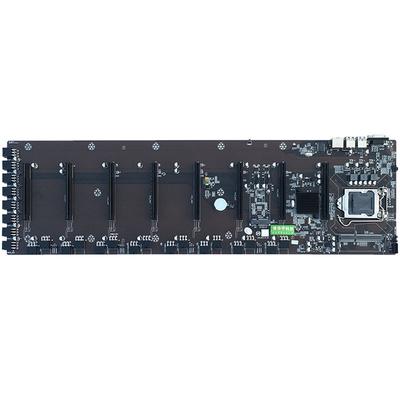 Новейшая стабильная материнская плата для майнинга 8 GPU Поддержка 8 PCI-E+ Видеокарт Майнинг BTC ETH ZEC