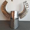 Medieval Templar Fantasy Warrior Helmet Great Horned Knight Helmet for SCA LARP Teutonic Knight Crest Wing Helmet Gift