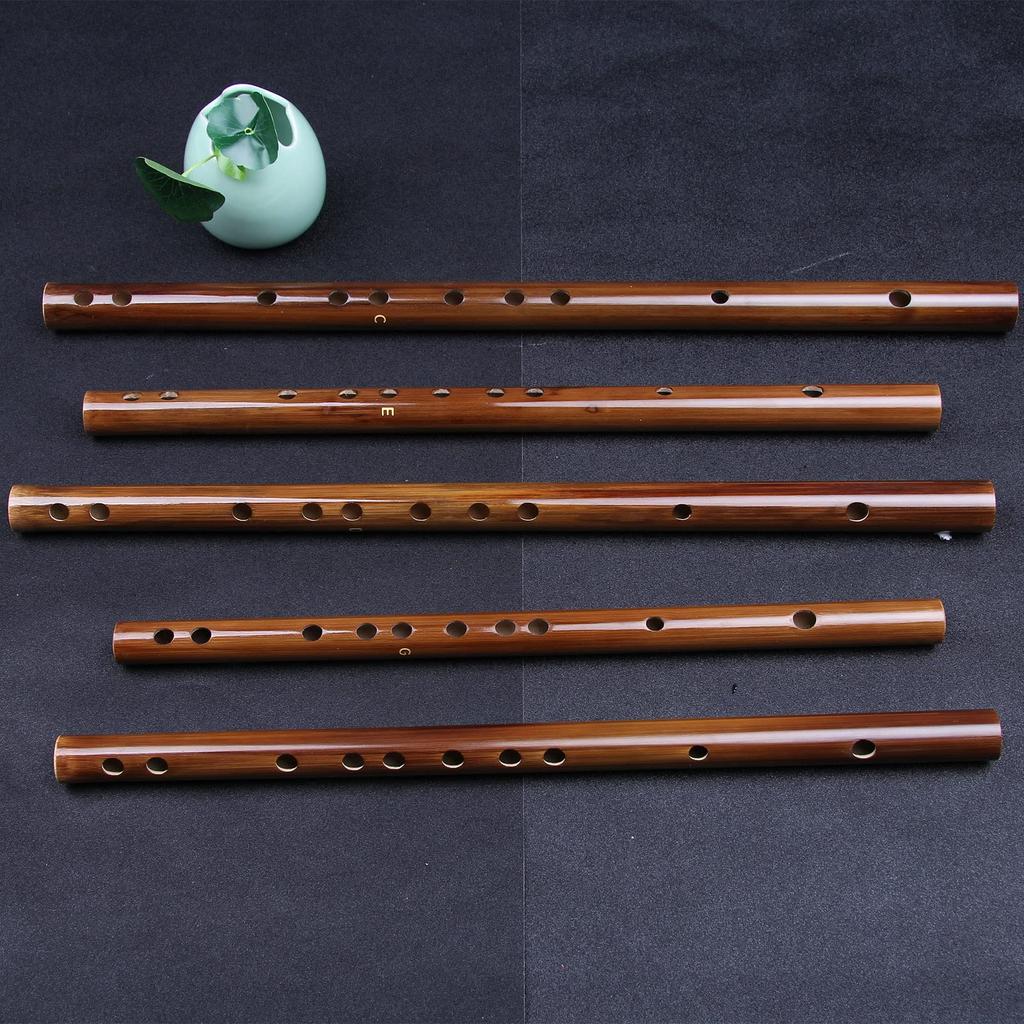 Jinchuan Bamboo Bamboo Short Woodwind Musical Traditional Handmade Flute, Fueko, Flute, Shakuhachi, Flute, Instrument, Instrument, (C Key)