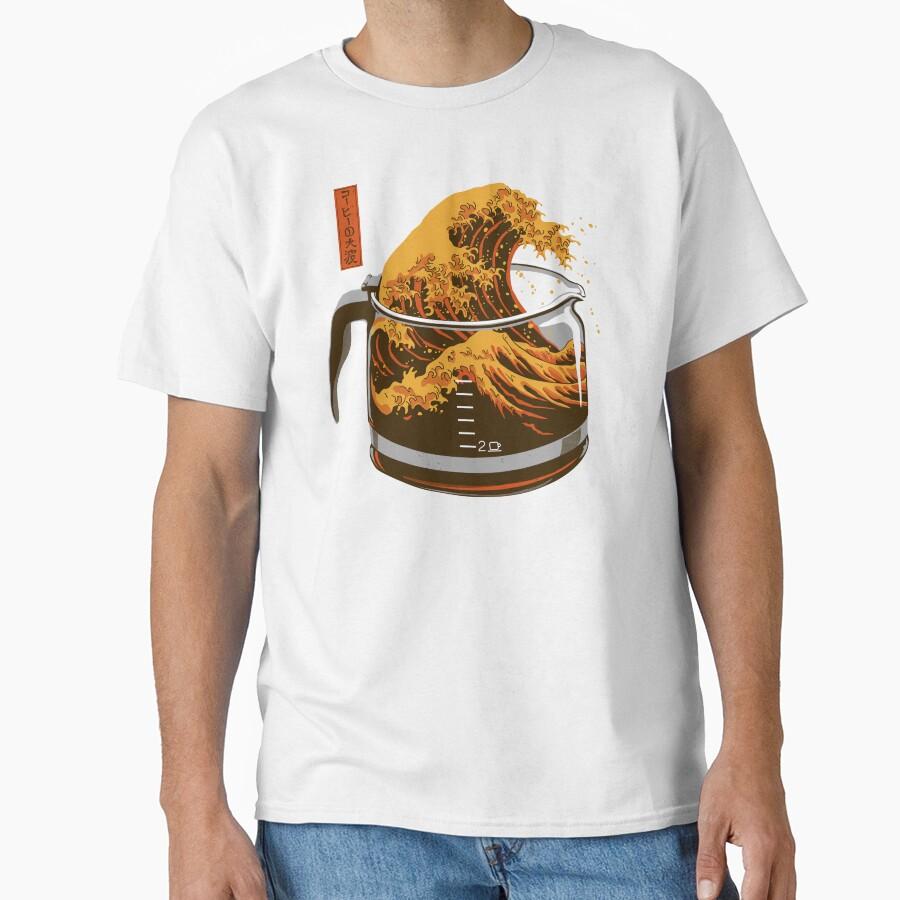 The Great Wave of Caffeine Classic T-Shirt