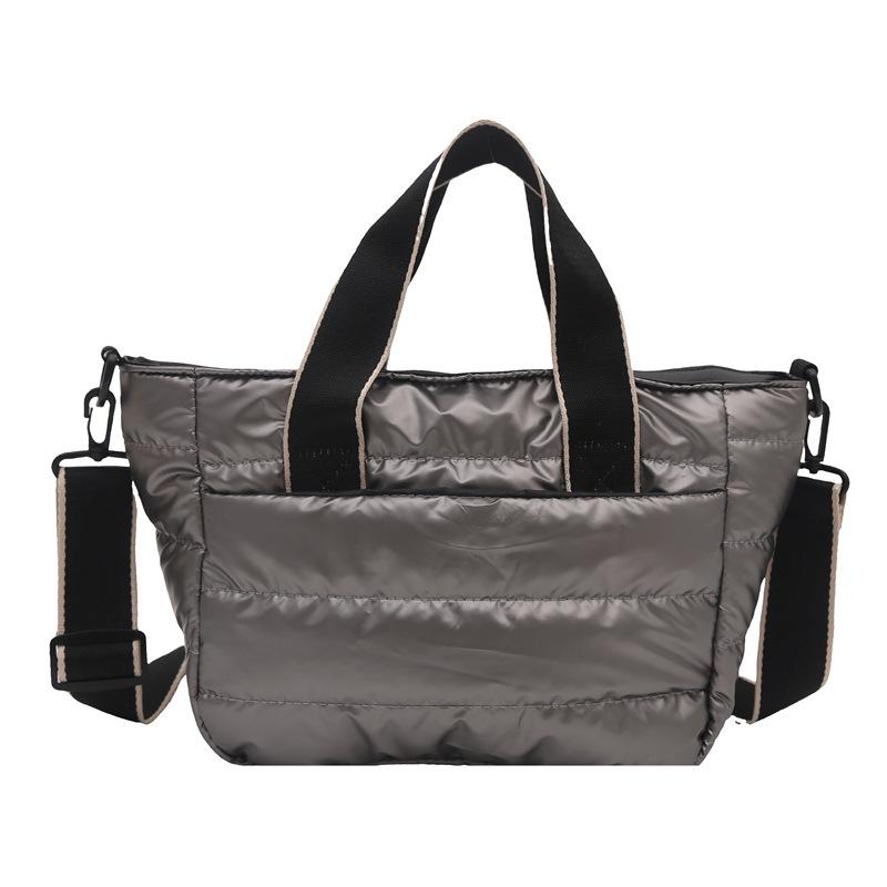 Повседневная модная осенне-зимняя сумка-тоут большой вместимости из пухового хлопка, сумка-облако, плюшевая сумка, женская на плечо, сумка-мессенджер