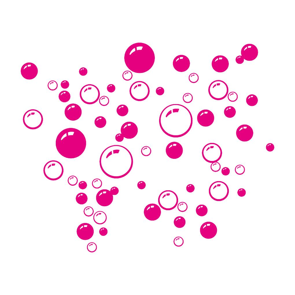 Пузыри Круг Съемные Обои Ванная Комната Окно Стикер Стены Дома DIY ПВХ Наклейки