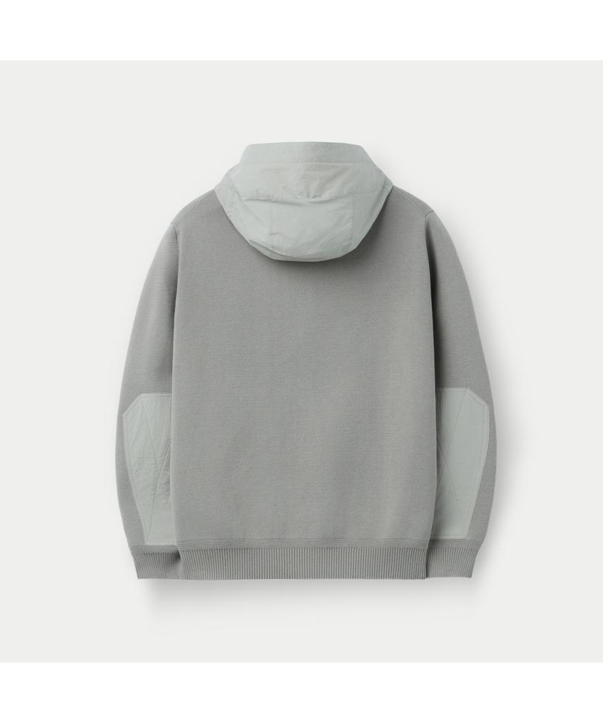Series Hybrid Zip-Up Hooded Cardigan Sawas26001Bex