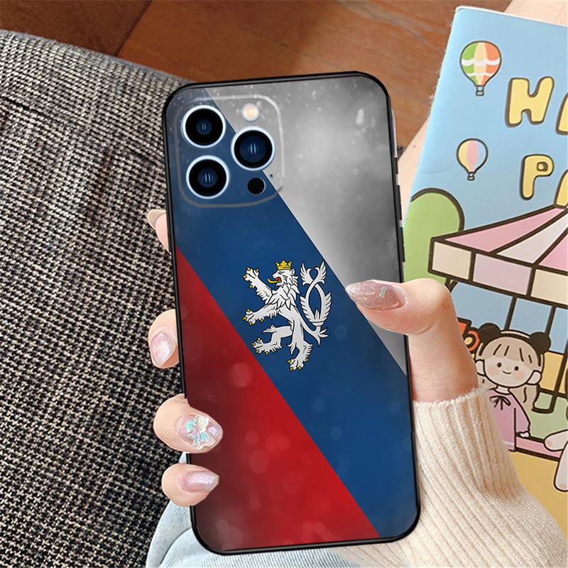 Czech Republic Czech Flag Phone Case For iPhone 15 14 16 Pro Max 11 12 13 Pro Max Mini XR 16e 16 15 Plus Bumper Cover