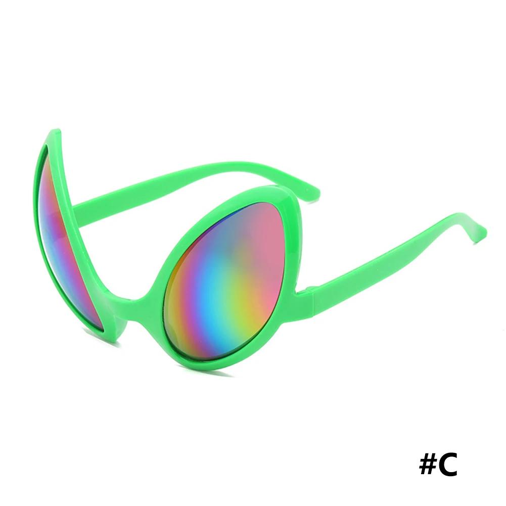 Инопланетные очки для вечеринки Смешные солнцезащитные очки Очки ET Праздничные танцы Костюм инопланетян Альтернативные формы Радужные линзы Товары для вечеринки