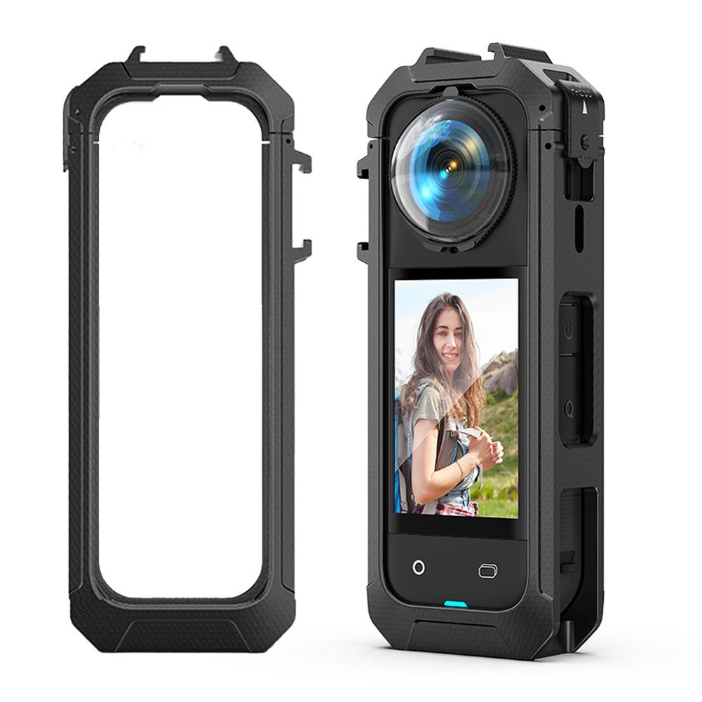 Защитный чехол для корпуса камеры Insta 360 X5, аксессуары, высокоточный ПК, легкая магнитная основа, рама для камеры