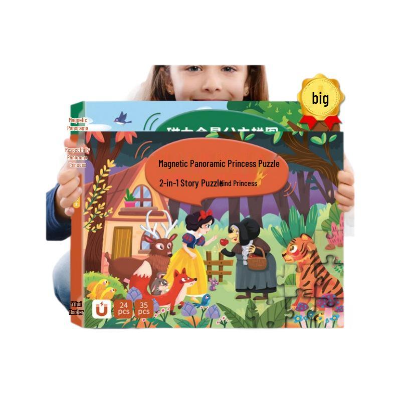 Princess Magnetic Puzzle for Girls Ages 3 and Up - Educational Toy Gift