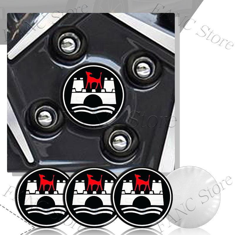 For VW 4Pcs 60MM (56MM I.D) Wolfsburg Edition Emblem Car Wheel Center Cap Rim refit Covers Sticker For VW Golf MK5 Touareg Touran