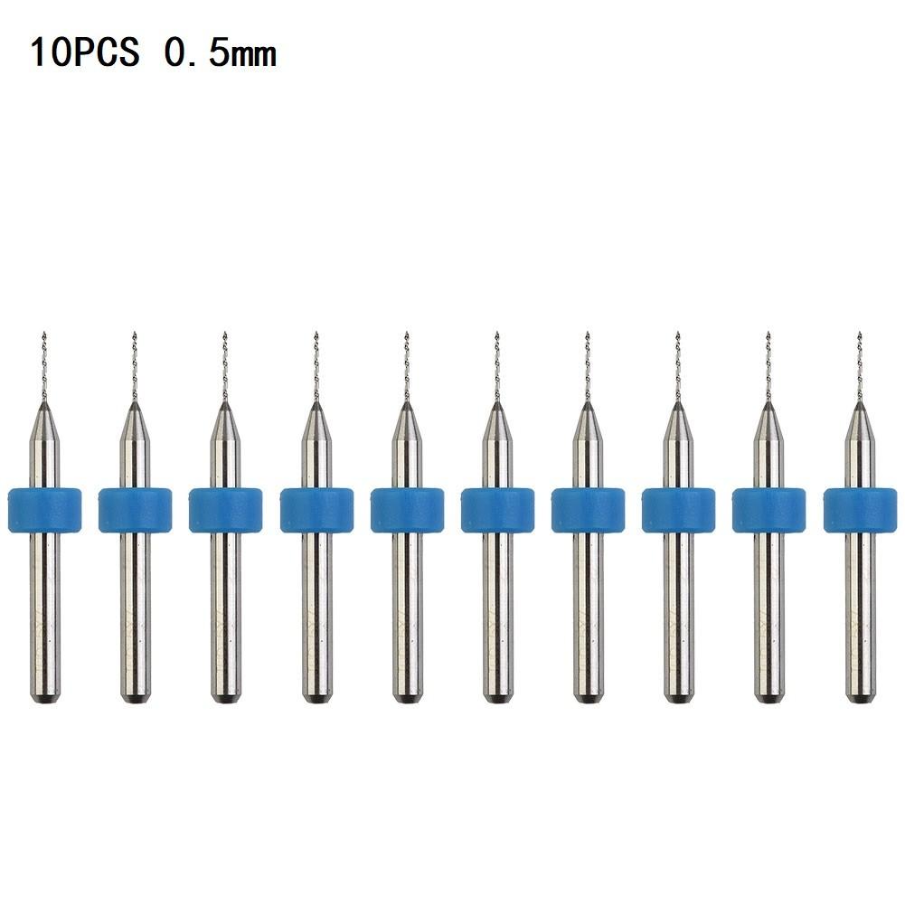 PCB Drill Bits Supplies Trimming Wood Workshop 10pcs Acrylic Aluminium Carbide