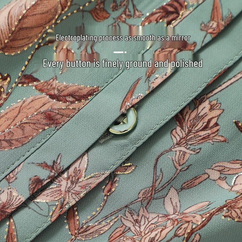 Grandma's Loose-Fit Polyester Spring/Summer Blouse