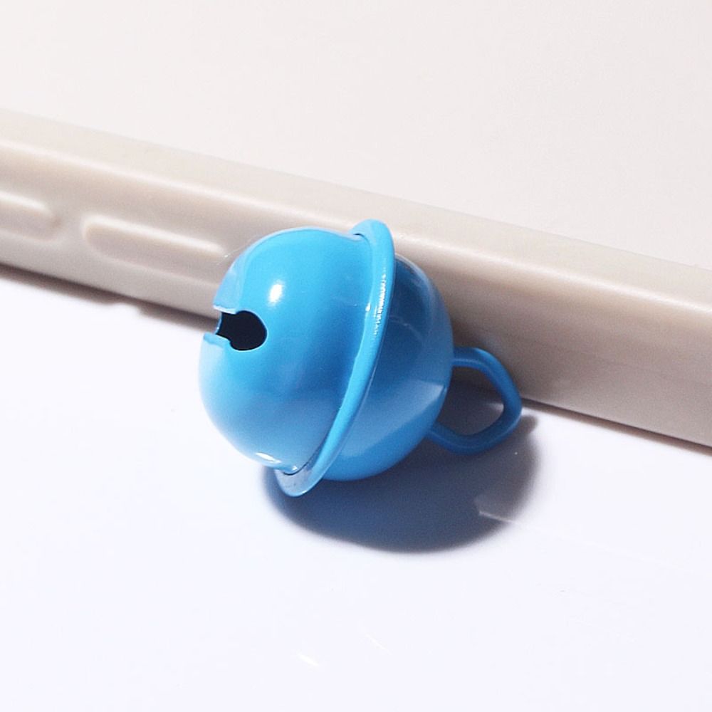 5pcs 18mm Jingle Bells Metal Beads Candy Color Metal Bell Ring Pendant Christmas Decoration