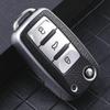 3-кнопочный чехол для ключей для Volkswagen Polo Tiguan Passat Golf Jetta Lavida, ТПУ кожаная защитная сумка для Skoda Octavia Seat, брелок для ключей