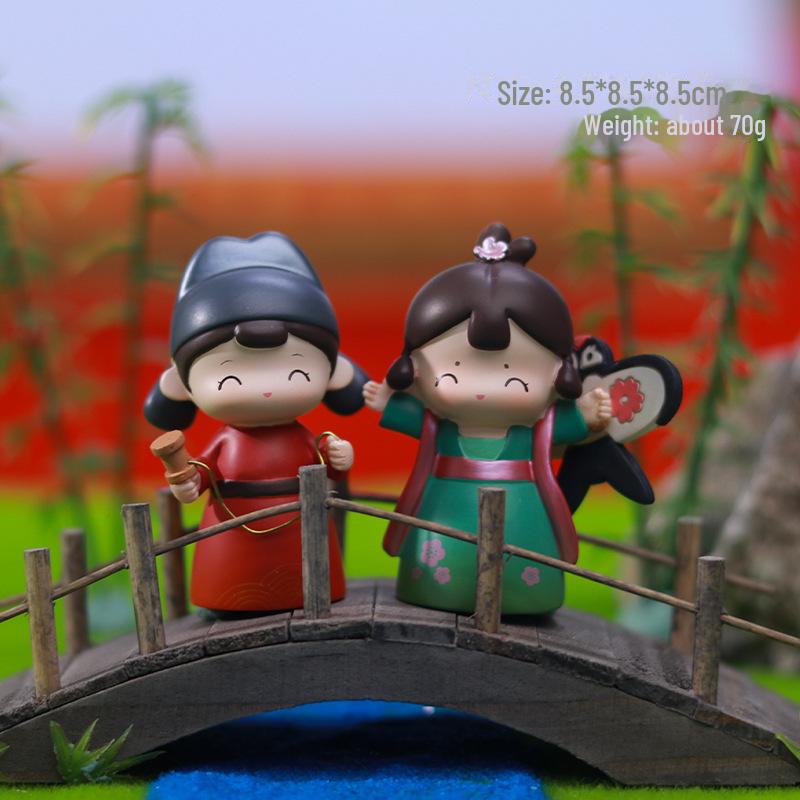 Креативный держатель для телефона в стиле династии Тан: Изысканный орнамент из смолы