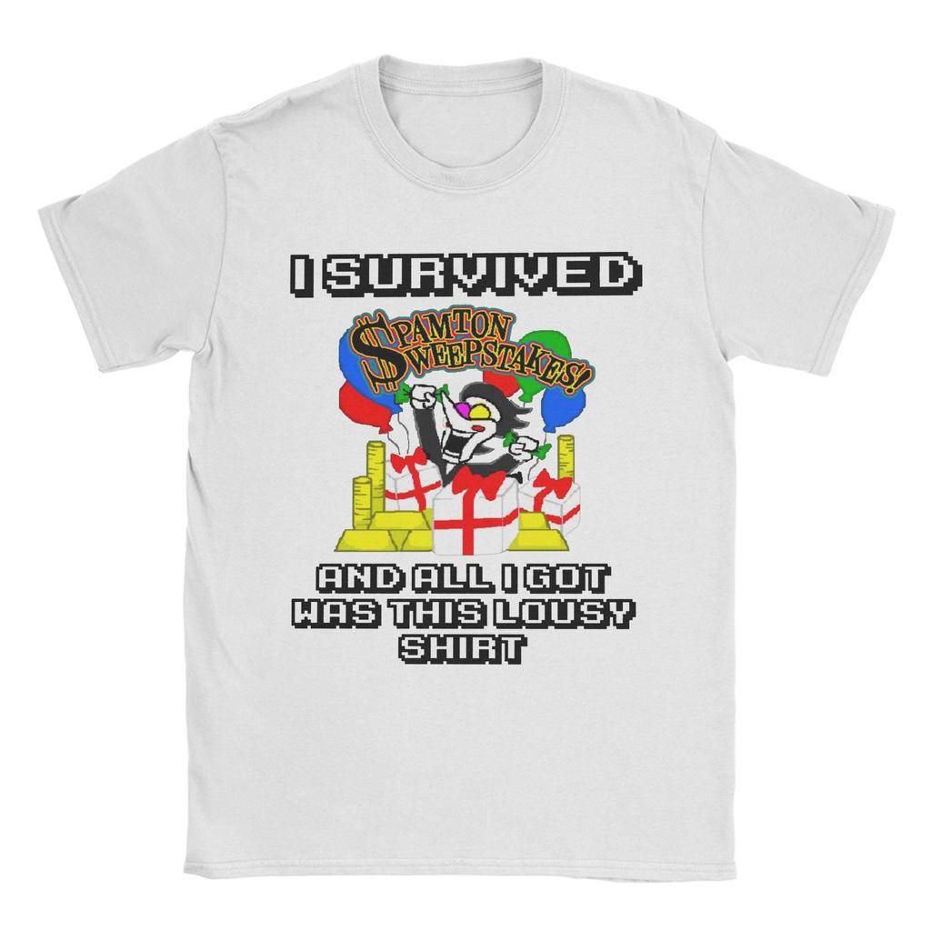 Men Women Spamton and Tenna Child of Divorce Deltarune Game T Shirt Cotton Graphic Printing Tee Shirts Clothing Outfits Tops
