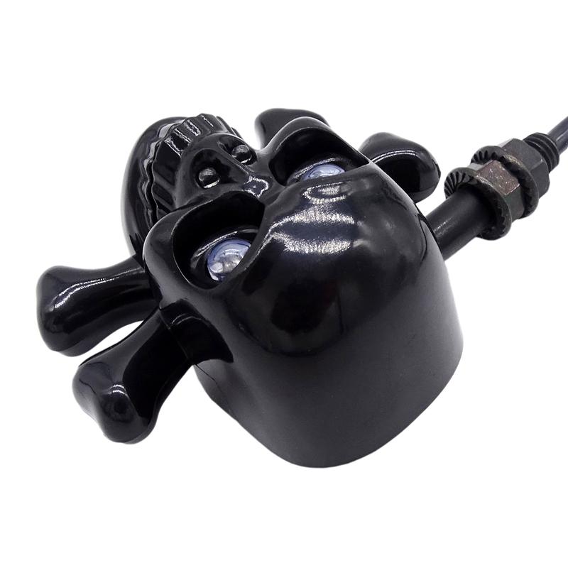 1 пара универсальных мотоциклетных черепов, светодиодных указателей поворота, индикаторов Chrome Cruiser Chopper Cafe Racer Atv Scooter