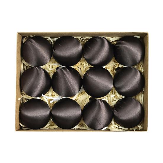 12 шт./набор 6 см бархатный рождественский шар украшение небьющийся пластик многоразовый праздничный рождественская елка подвесной флокированный шар украшение подвеска