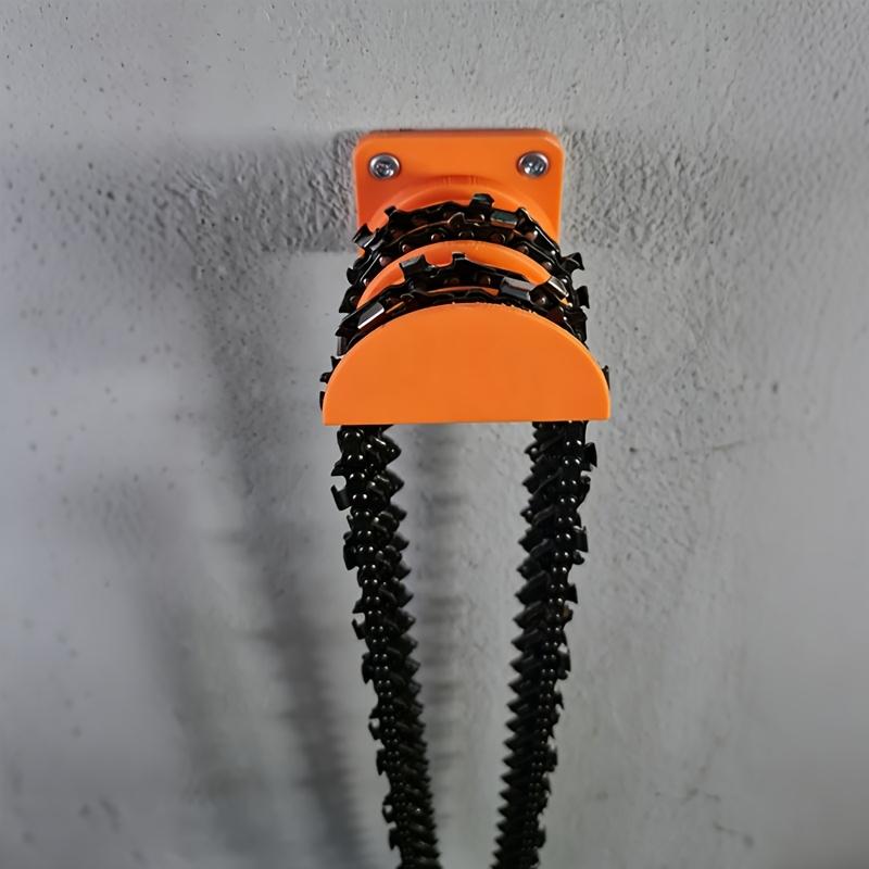 1Pc Wall-Mounted Chainsaw Chain Holder Heavy-Duty Chainsaw Storage Rack Garage Tool Wall Mount Rack Multifunctional Chain Hook Garage Storage Hook