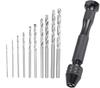 MOLATE Woodworking Drill Steel Hand Set Bits, High-Speed Drill, 10-Piece (0.8/1.0/1.2/1.5/1.8/2.0/2.2/2.5/2.8/3.0mm)