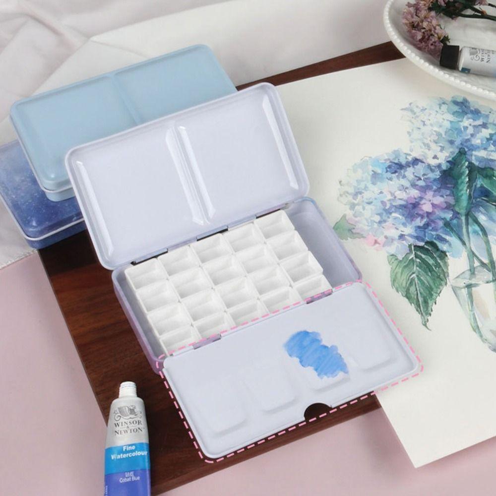 Portable Size Watercolor Palette Tin Small Size Empty Paint Box Travel Paint Box For Travel Art
