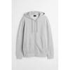 Толстовка с капюшоном на молнии HM Regular Fit Light Grey Melange