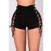 FGHJ European and American Fashion Women's Leisure High Waist Sports Sexy Denim Shorts