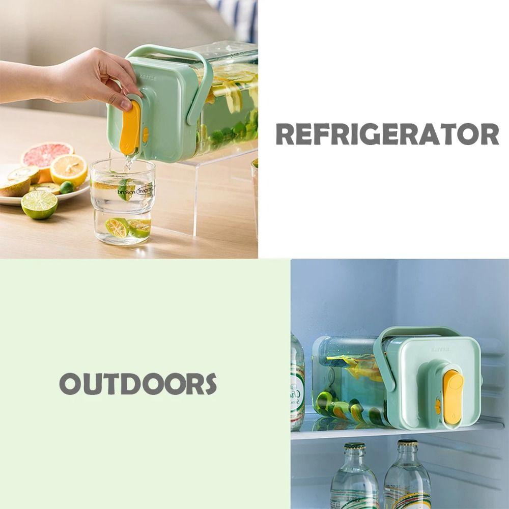 2.3L/3.5L Water Bottle with Faucet Drinking Bottle Refrigerator Cold Water Jug Cold Water Bottle