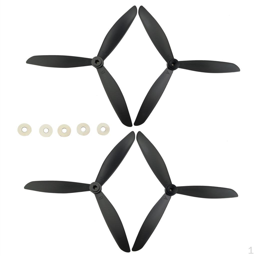 4Pcs Plastic Three Blade Propellers Props for S70W HS100 RC Parts