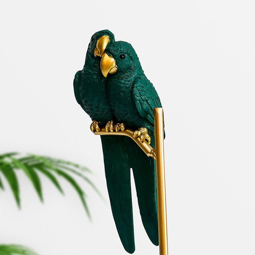 Macaw Bird Home Deocr Crafts Desktop Decoration Miniature Figurines Parrot Statue Simulated Animal