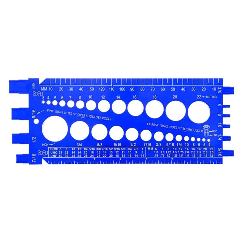 Удобный измерительный прибор для проверки резьбы болта, измерительный инструмент, тестер для измерения резьбы болта и метрической системы, проверочный винт, гайка